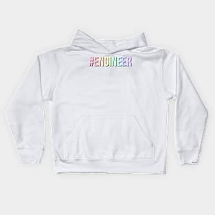 #engineer rainbow Kids Hoodie